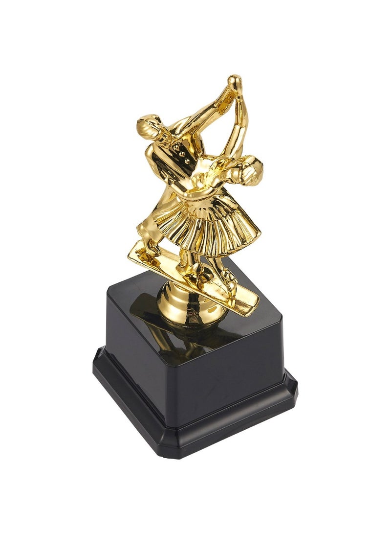 Gold-tone dance competition commemorative statue with base - a classic honor shield for salsa, ballet, and Latin dance dancers - an ideal gift for competitions and celebrations - Image 5